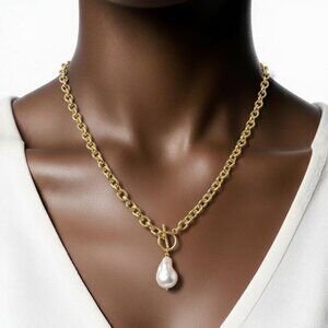 16k Gold Plated Stainless Steel Necklace Non- Tarnish, High Quality, Hypoallerge